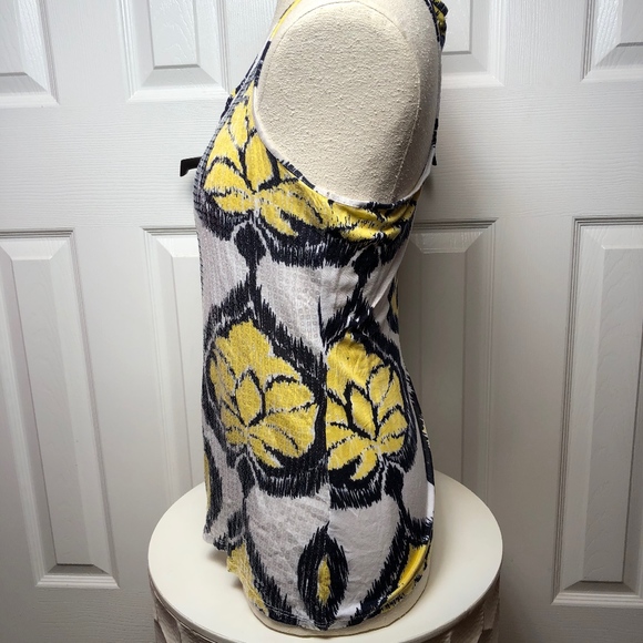 INC Black Yellow and Whit Tank Top Small - Picture 2 of 6